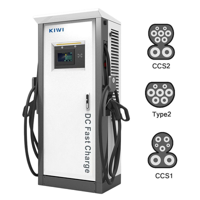 আউটপুট ভোল্টেজ DC 200V-1000V 60KW 120KW CCS2 Chademo Type2 EV EVs এর জন্য DC চার্জিং পিল