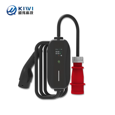KIWI 11KW পোর্টেবল ইভি চার্জার J1772 বৈদ্যুতিক গাড়ির চার্জিং স্টেশন জন্য টাইপ 2 সংযোগ