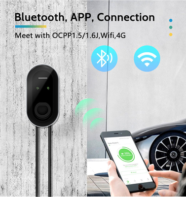 220Vac /-10% আউটপুট ভোল্টেজ 7kw টাইপ2 ওয়ালবক্স 32A কারিকা ই জিওকা ইভি চার্জার হোম