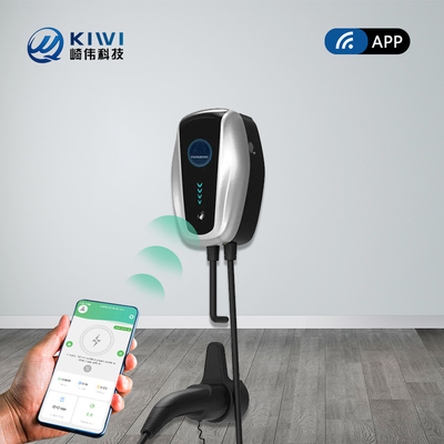 ভক্সওয়াগেন আইডি 4 ইভি চার্জার 7kw এলসিডি স্ক্রিন একক ফেজ টাইপ 2 ইনসুলেশন সনাক্তকরণ সহ