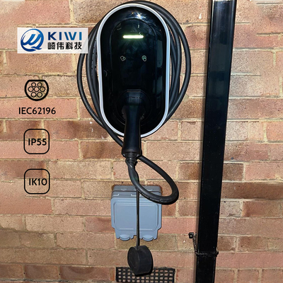 দেয়াল-মাউন্ট / কলাম ইনস্টলেশন BMW IX IX3 EV চার্জিং স্টেশন Type1 প্লাগ OCPP 1 সহ।6