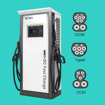 60KW OCPP 1.6J/1.5J CCS2 GBT Chademo বৈদ্যুতিক যানবাহন চার্জার স্তর 3 ডিসি ইভি দ্রুত চার্জার