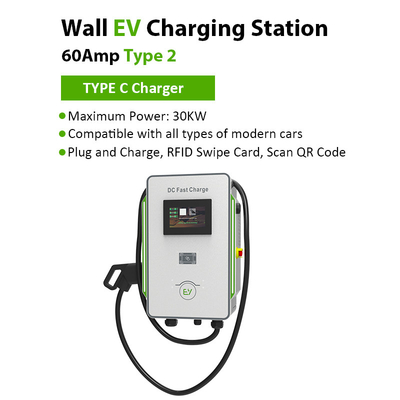 ইলেকট্রিক যানবাহনের জন্য 30kW 40kW ডিসি দ্রুত চার্জিং স্টেশন 30mA ফুটো সুরক্ষা