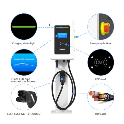 দ্রুত চার্জিং 20kW 30kW 40kW DC EV চার্জার GB/T ডুয়াল বন্দুক EV চার্জিং স্টেশন